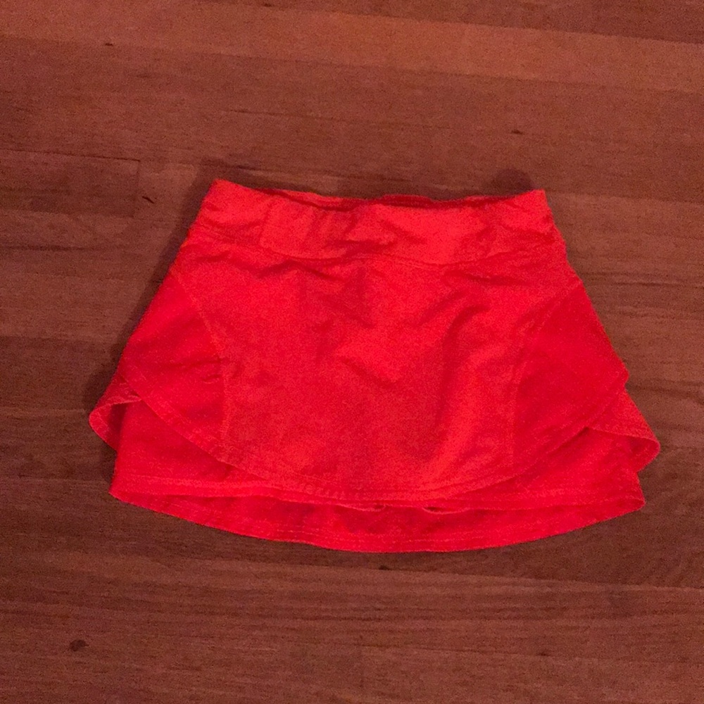 Neon pink/orange skort